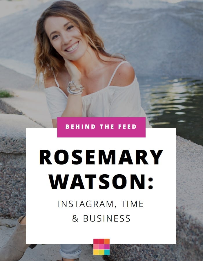 Rosemary Watson talks Instagram, Time Management and Business tips.