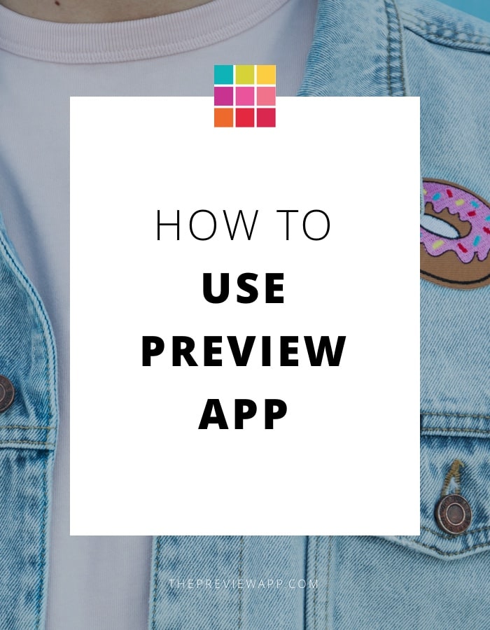 Plan Instagram feed with Preview app