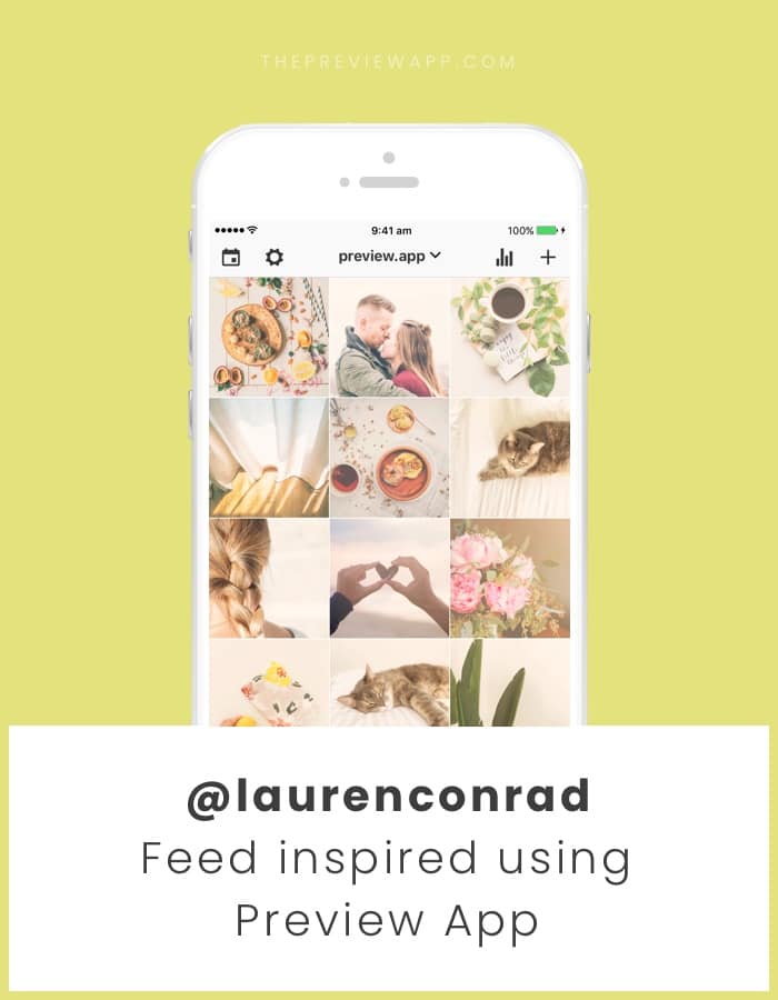 Lauren Conrad filter Instagram with Preview App