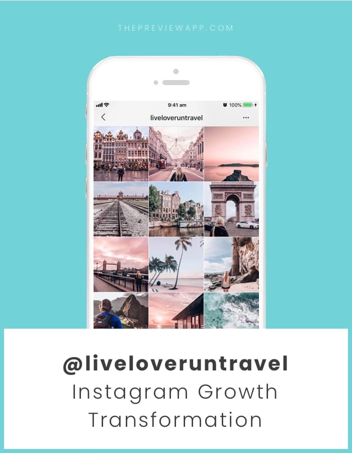 Cohesive Instagram feed after using Preview App