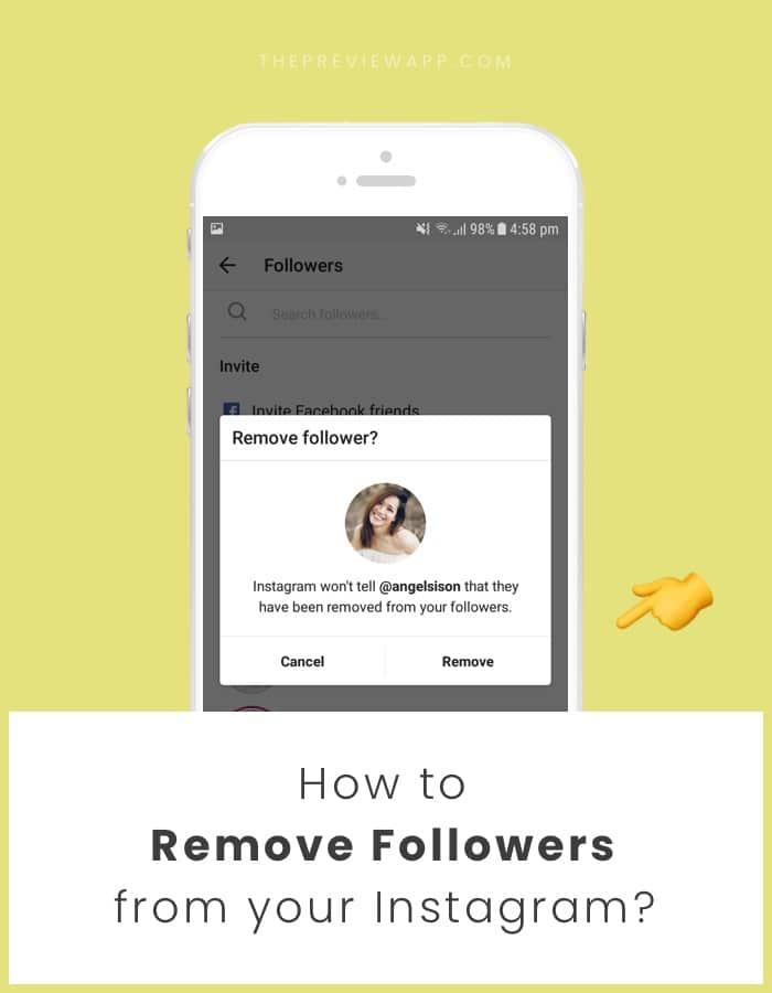 How to remove followers on Instagram?