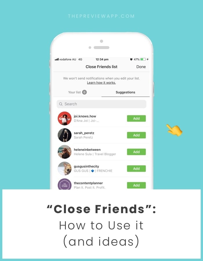 Insta Story close friends feature: How to use it + fun ideas