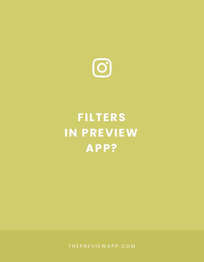 Where are the Filters in Preview App?