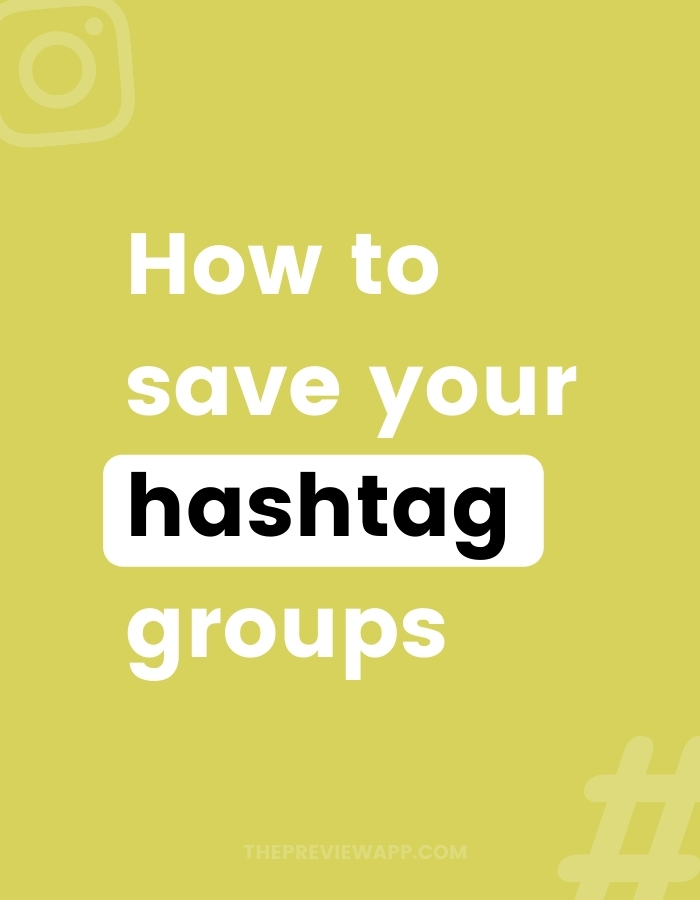 How to save Instagram hashtag groups in Preview